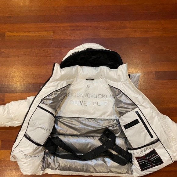 Brand New Moose knuckle Gataga Power puff white puffer coat Real and authentic. - Picture 3 of 5